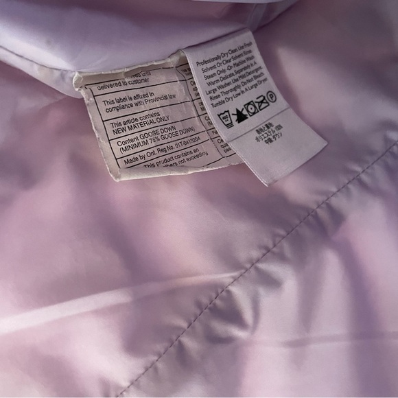 [xs] Eddie Bauer Goose Down Embroidered Lavender Purple Spring Puffer Vest - Picture 13 of 13